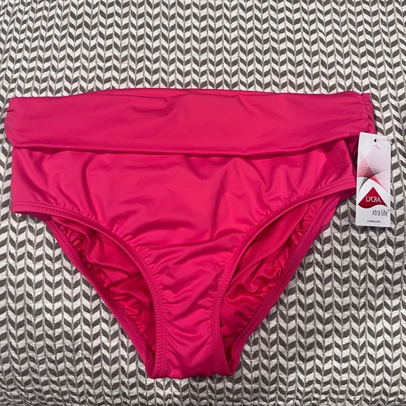 Lands' End Other - New pink swim bottoms. Waistband can be folded down or worn up.